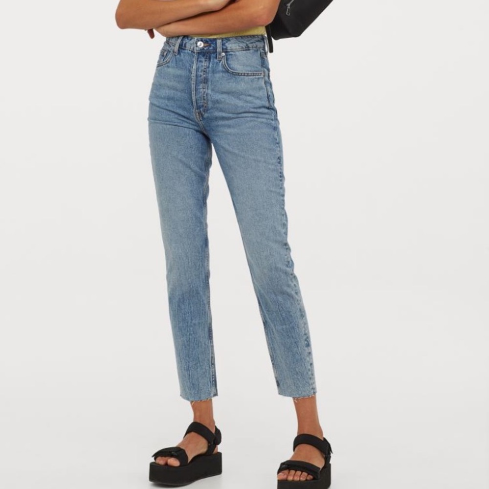 High waisted mom jeans
